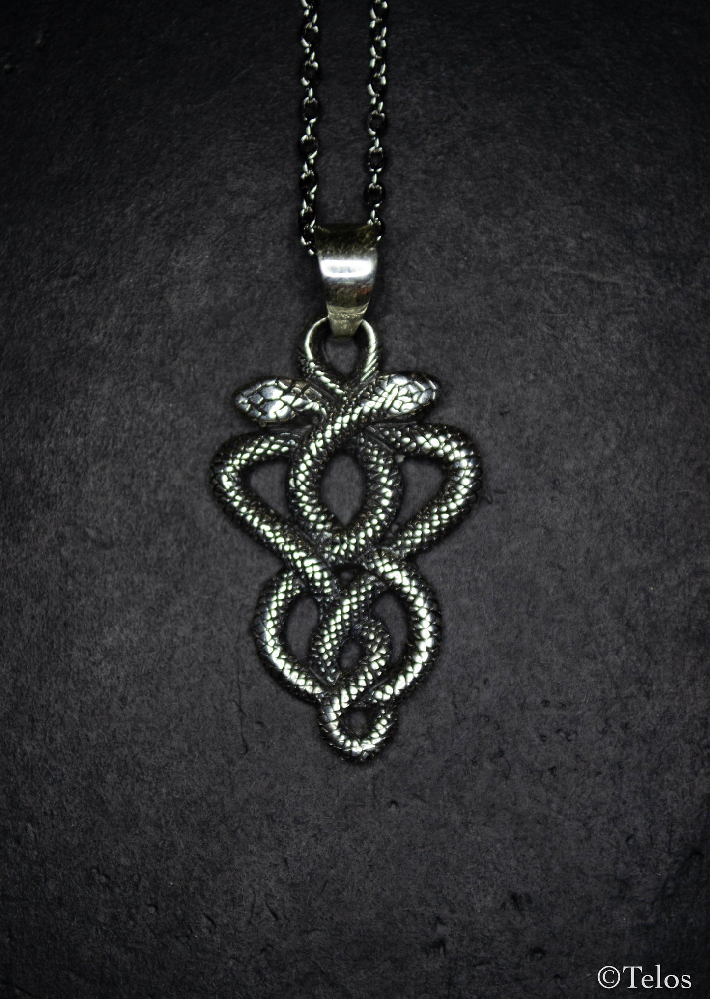 Sterling Silver Snake Pendant