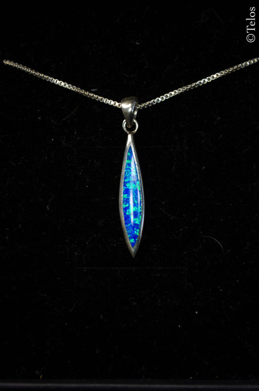 Sterling Silver Opal Necklace