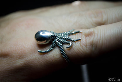 Sterling Silver Octopus ring