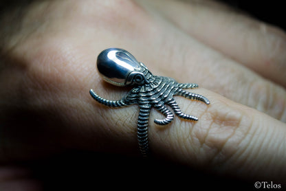 Sterling Silver Octopus ring