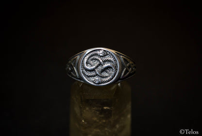 Sterling Silver Celtic snake ring