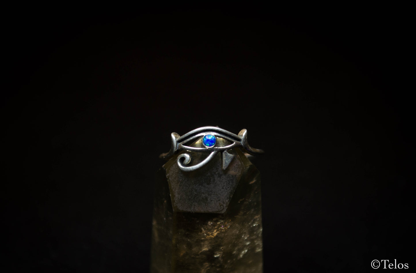 Sterling Silver Eye of Ra Ring