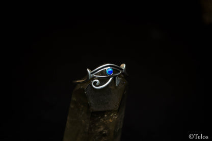 Sterling Silver Eye of Ra Ring