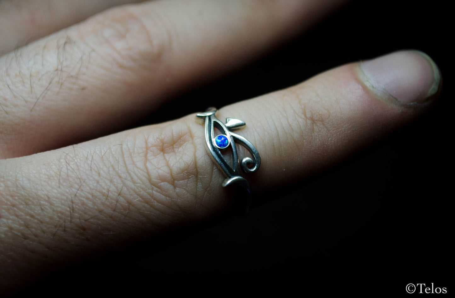 Sterling Silver Eye of Ra Ring