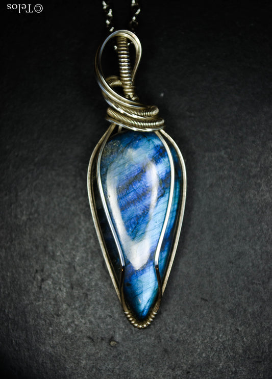 Labradorite Pendant on Sterling Silver