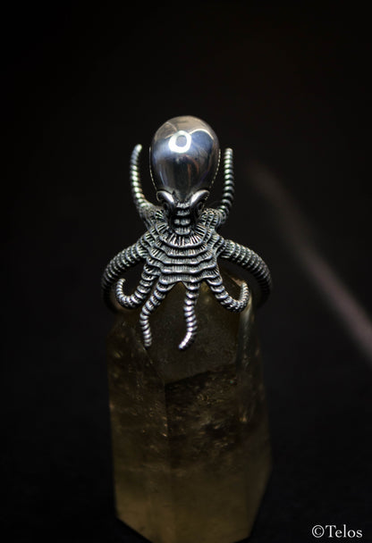 Sterling Silver Octopus ring